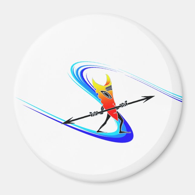 Imán Surfista de Tiki (Frente)