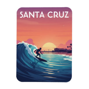 Imán Surfista en Santa Cruz California Viajes