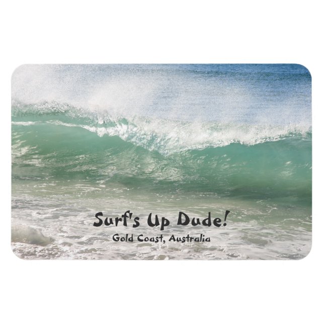 Imán Surf's up Dude, Gold Coast - Magnet (Horizontal)