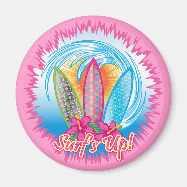 Imán Surf's Up - Surfer Girl (Frente)
