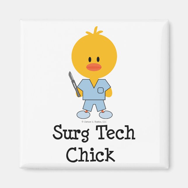 Imán Surg Tech Chick Magnet (Frente)