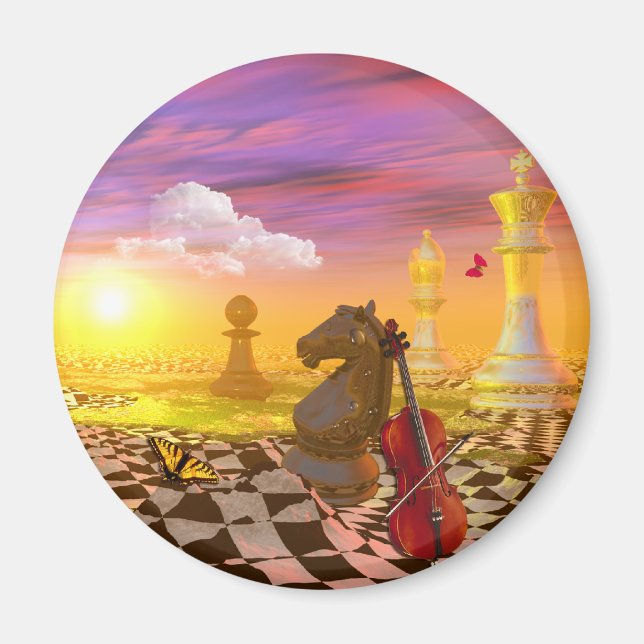 Imán Surrealismo de la Mona Lisa da Vinci (Frente)