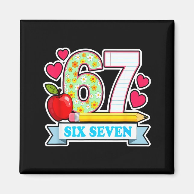 Imán Survived 67 Days Of School Shirt Teachers Student  (Frente)