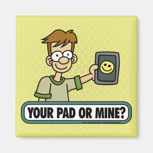 Imán Sus Almohadillas o imanes de minas (Frente)