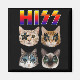 Imán Sus gatitos graciosos gatitos Rock Rockin corto ma