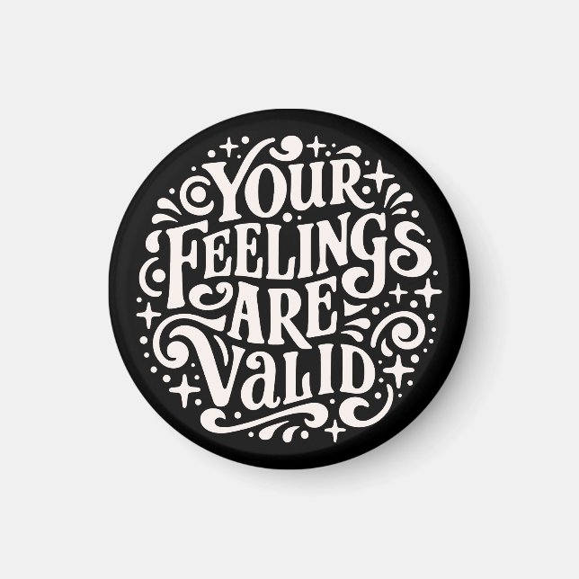 Imán Sus sentimientos son un soporte válido para la sal (Frente)