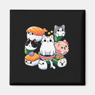 Imán Sushi Anime Cat Sushi Lover Regalo