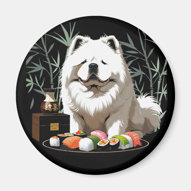 Imán SUSHI ANYONE - Cream Chow  (Frente)