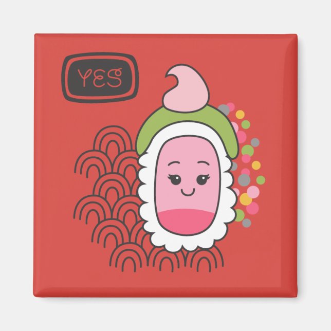 Imán Sushi japonés (Frente)