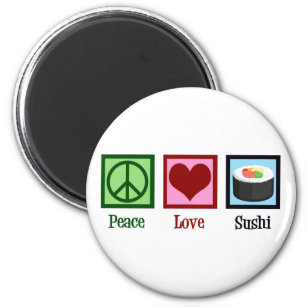 Imán Sushi Love Peace