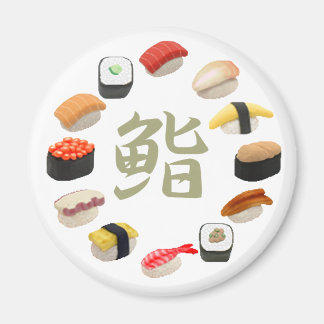 Imán Sushi y Kanji 回 転 寿 司