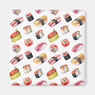 Imán Sushi y nigiri de comida japonesa