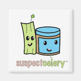Imán SuspectCelery™ Cute BFFs Celery + Mantequilla de m