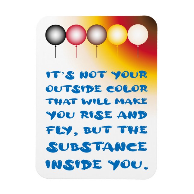 Imán Sustancia interior de un color externo (Vertical)