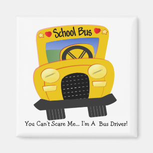 Imán Susto del conductor del autobús (personalizable)