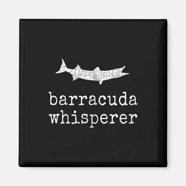 Imán Susurrador de Barracuda Divertido Pescar Barracuda (Frente)