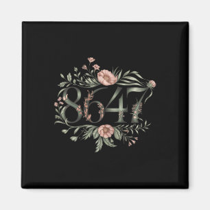 Imán Sutil anti Trump 8647 Flor Floral Boho Presidente