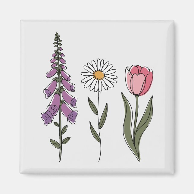 Imán Sutil Anti-Trump - Foxglove Daisy Tulip III (Frente)
