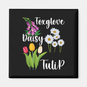 Imán Sutil Floral Anti Trump Flores Digitalis Margarita