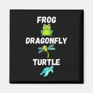 Imán Sutil Humor Político Rana Dragonfly Turtle