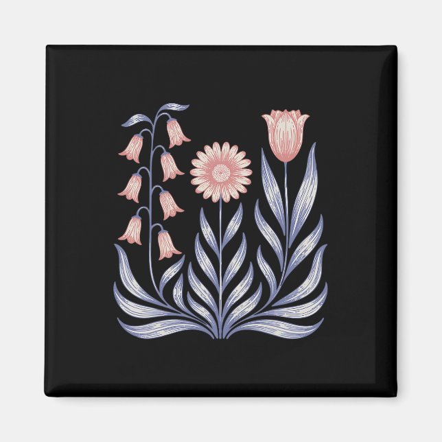 Imán Sutil resistencia Trump Foxglove Daisy Tulip Flowe (Frente)