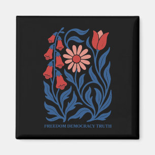 Imán Sutil resistencia Trump Foxglove Daisy Tulip Flowe