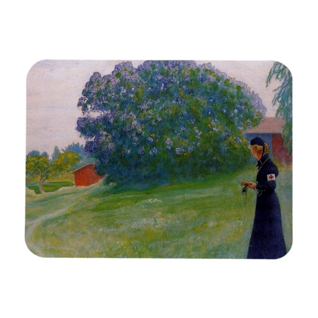 Imán Suzanne con uniforme de la Cruz Roja (Horizontal)