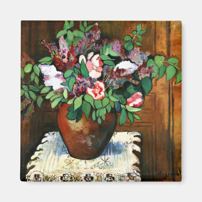 Imán Suzanne Valadon - Vase de flores, 1921 (Frente)