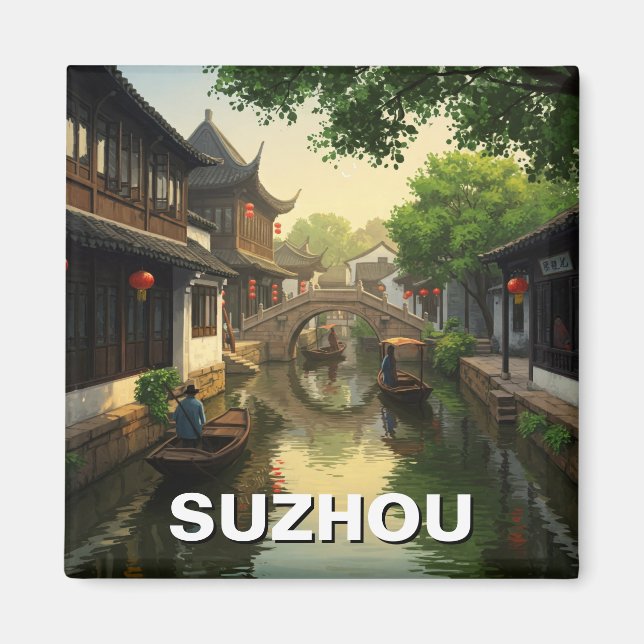 Imán Suzhou China Travel (Frente)