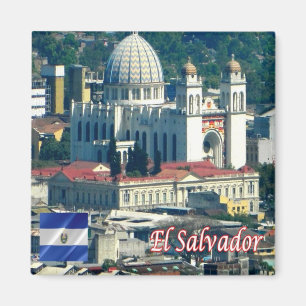 Imán SV El Salvador A Lo Lejos vi la Catedral Metropoli