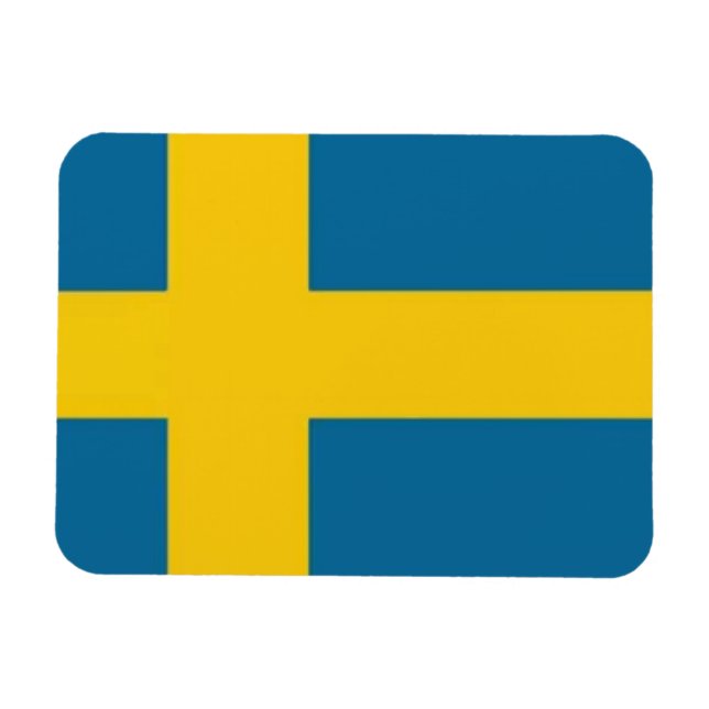 Imán Svenska flaggan (Horizontal)