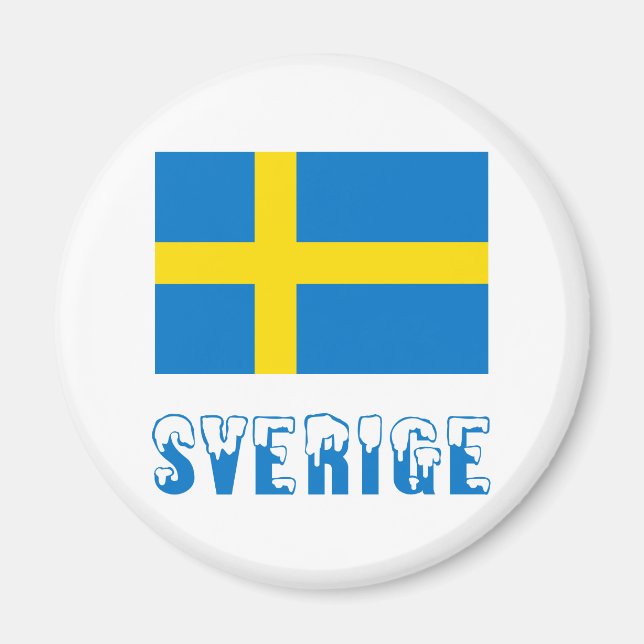 Imán Sverige och Svenska Flagga (Frente)