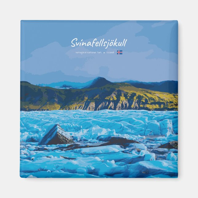 Imán Svínafellsjökull, Iceland -  Glacier View (Frente)
