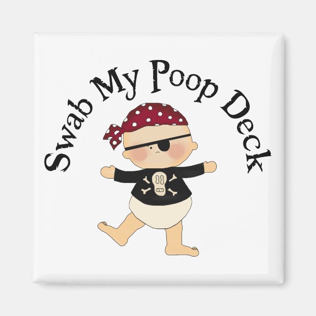 Imán Swab My Poop Decks (Frente)