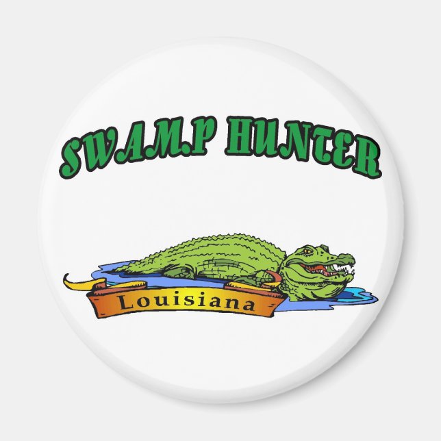 Imán Swamp Hunter Louisiana (Frente)