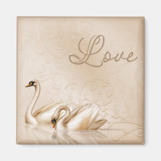 Imán Swan Love Magnet (Frente)