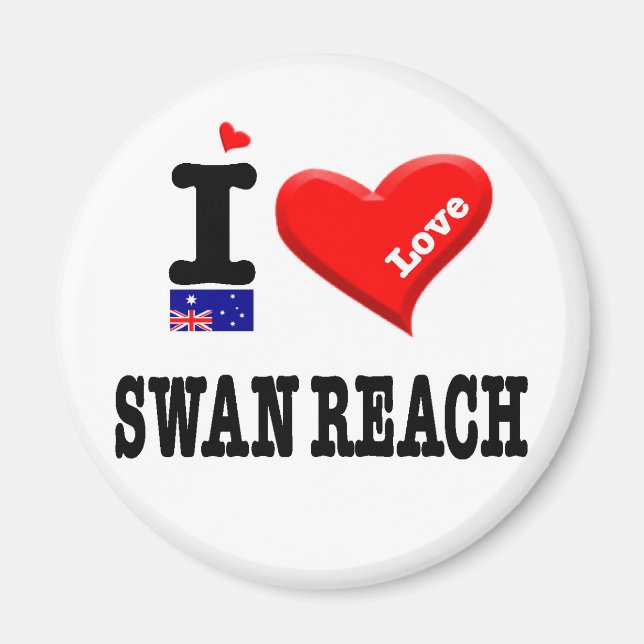 Imán SWAN REACH - Me encanta (Frente)