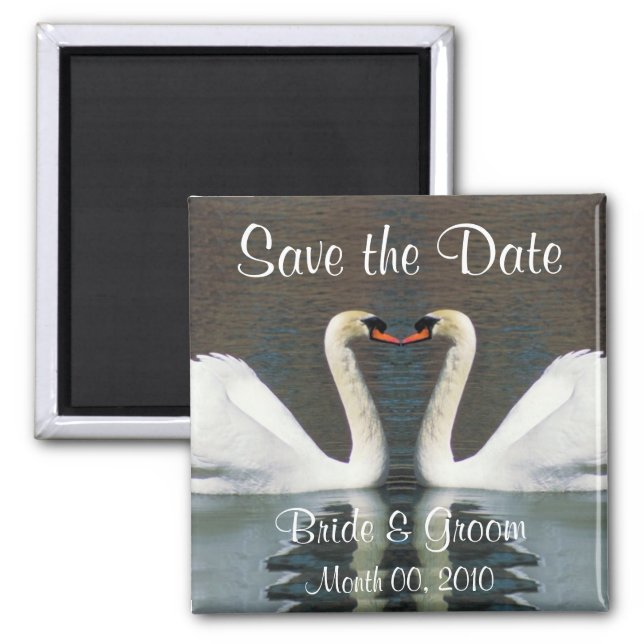 Imán Swan Save the Date Magnets (Frente)