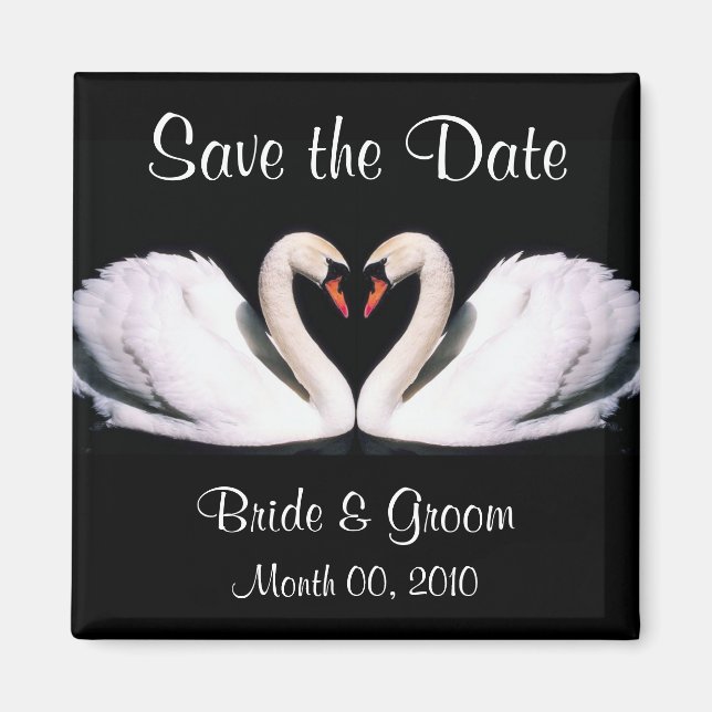 Imán Swan Save the Date Magnets (Frente)