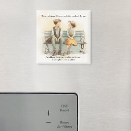 Imán Sweet First Date Coffee Confession