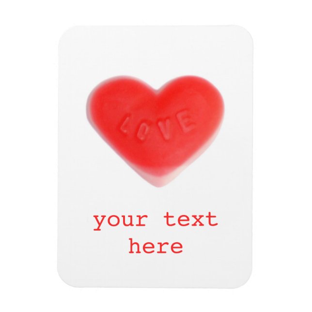 Imán Sweet Heart 'Your text' premium imnet (Vertical)