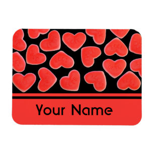 Imán Sweet Hearts Black 'name' premium imnet