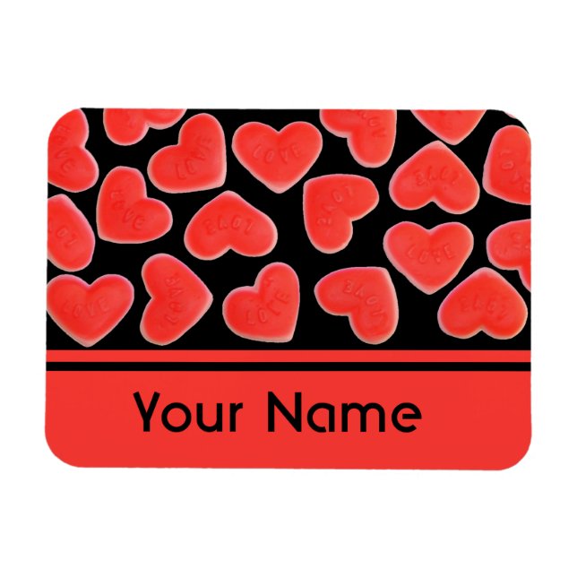 Imán Sweet Hearts Black 'name' premium imnet (Horizontal)
