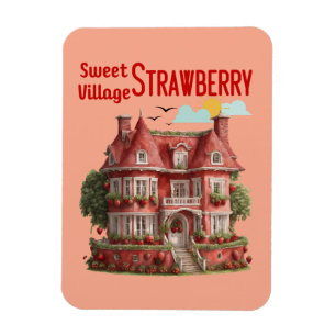 Imán Sweet Strawberry Village