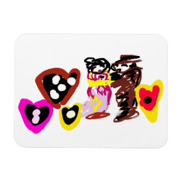 Imán Sweet Valentine day dolls
