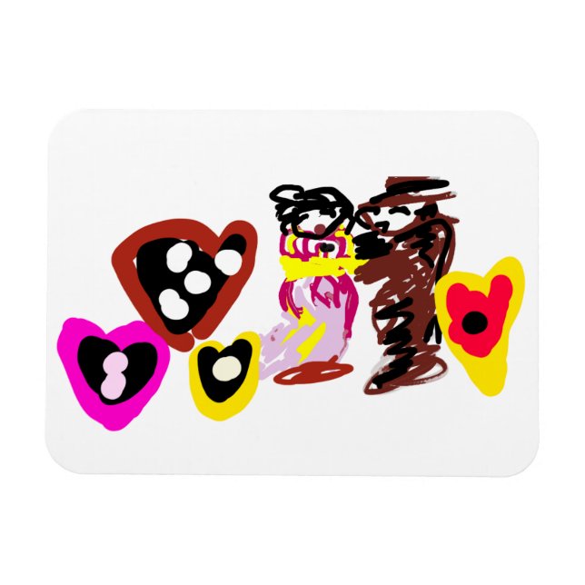 Imán Sweet Valentine day dolls (Horizontal)