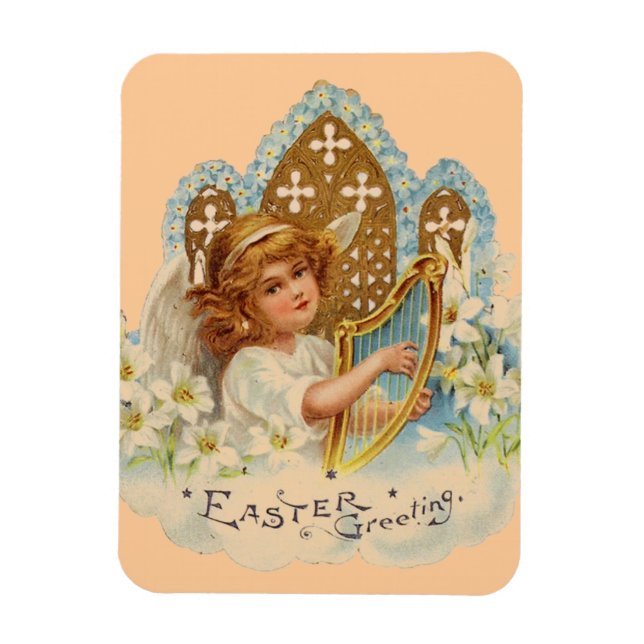 Imán Sweet Vintage Easter Angel (Vertical)