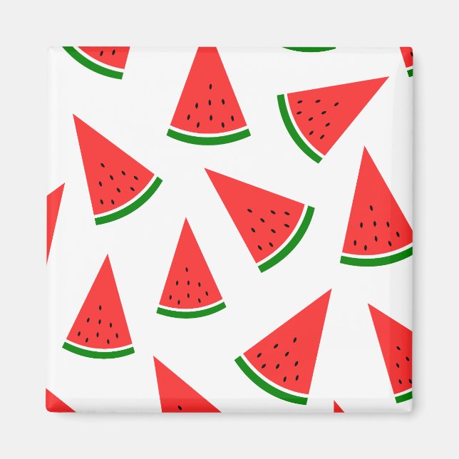 Imán Sweet Watermelon Slice Pattern (Frente)