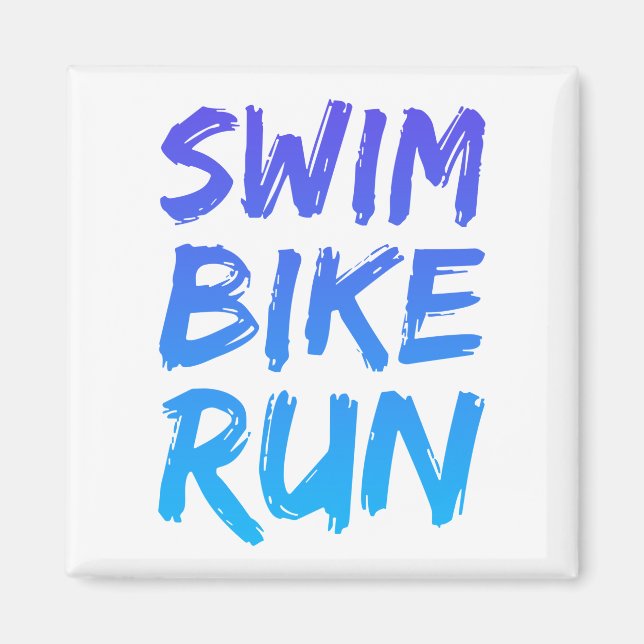 Imán Swim Bike Run gran diseño (Frente)