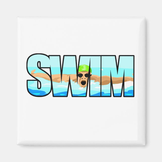 Imán Swim Butterfly (Frente)